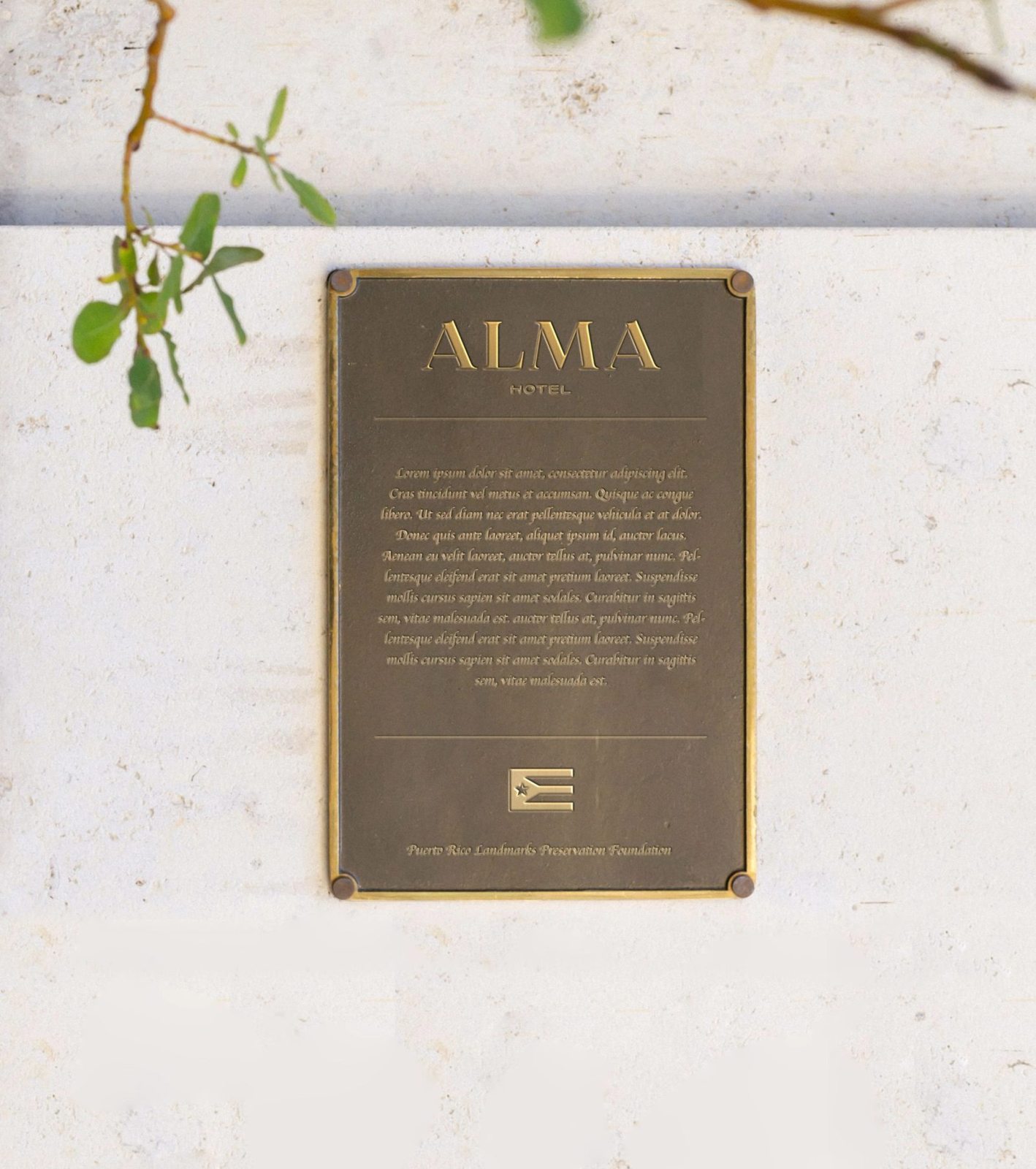 Alma Hotel Old San Juan Plate
