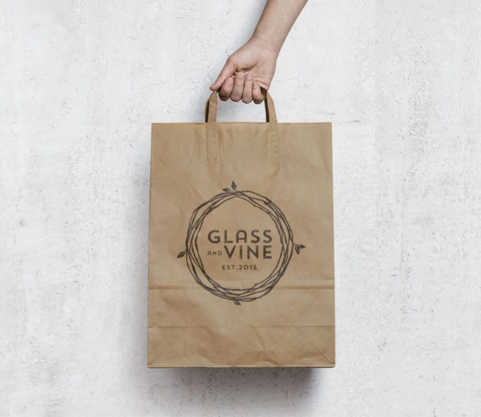 Glass and Vine Bag