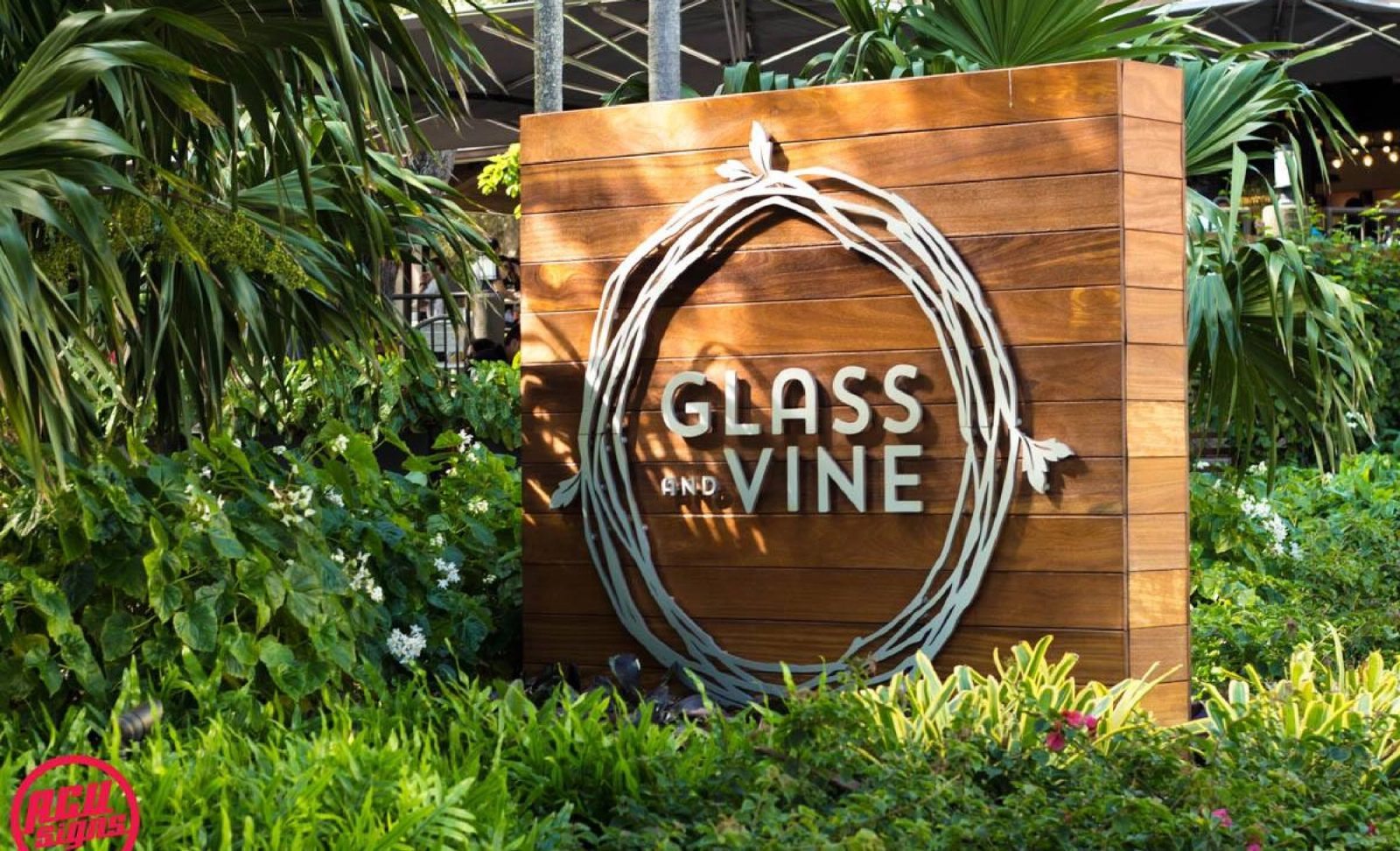 Glass and Vine Sign