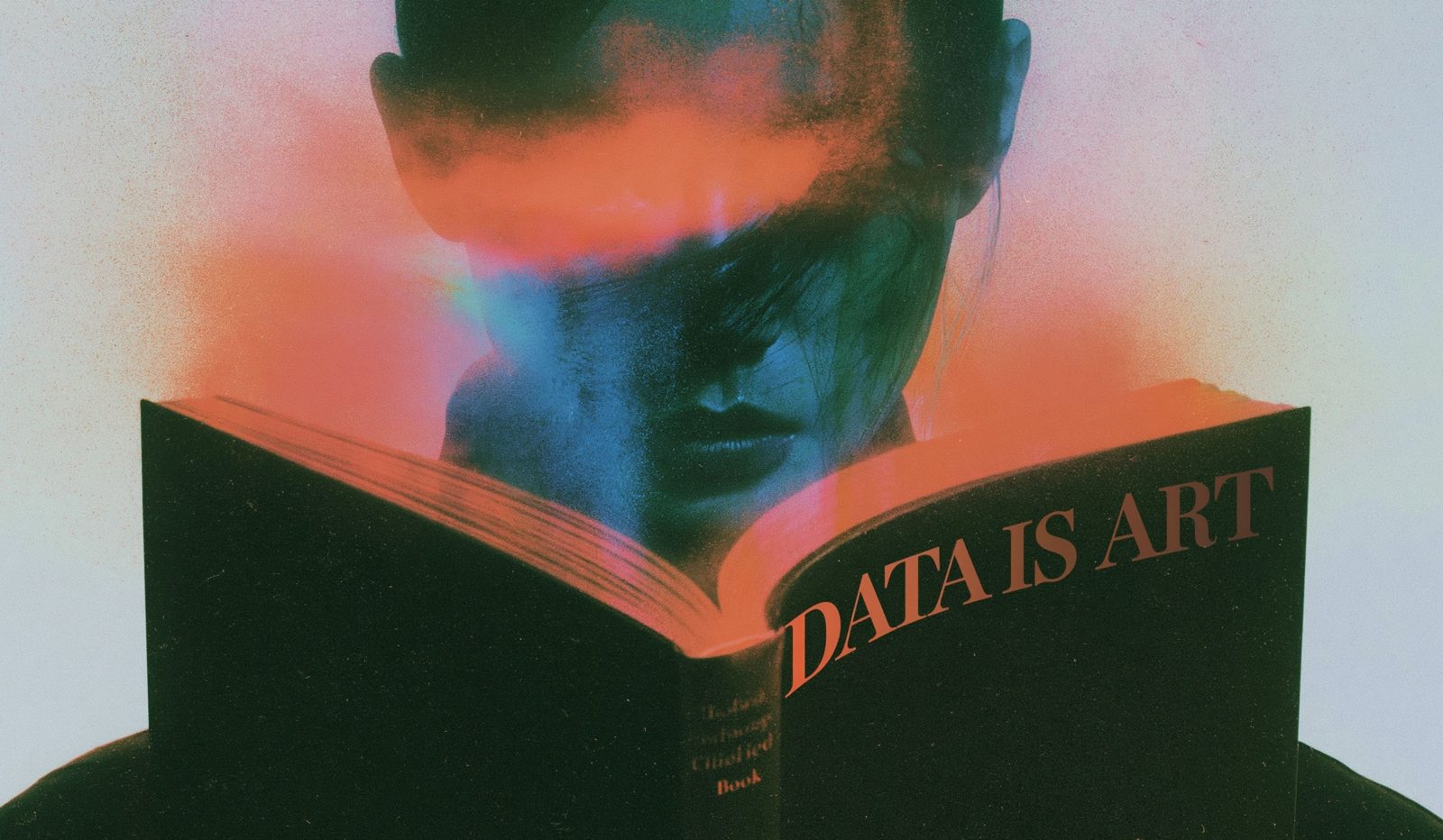 Abstract portrait with light leaks