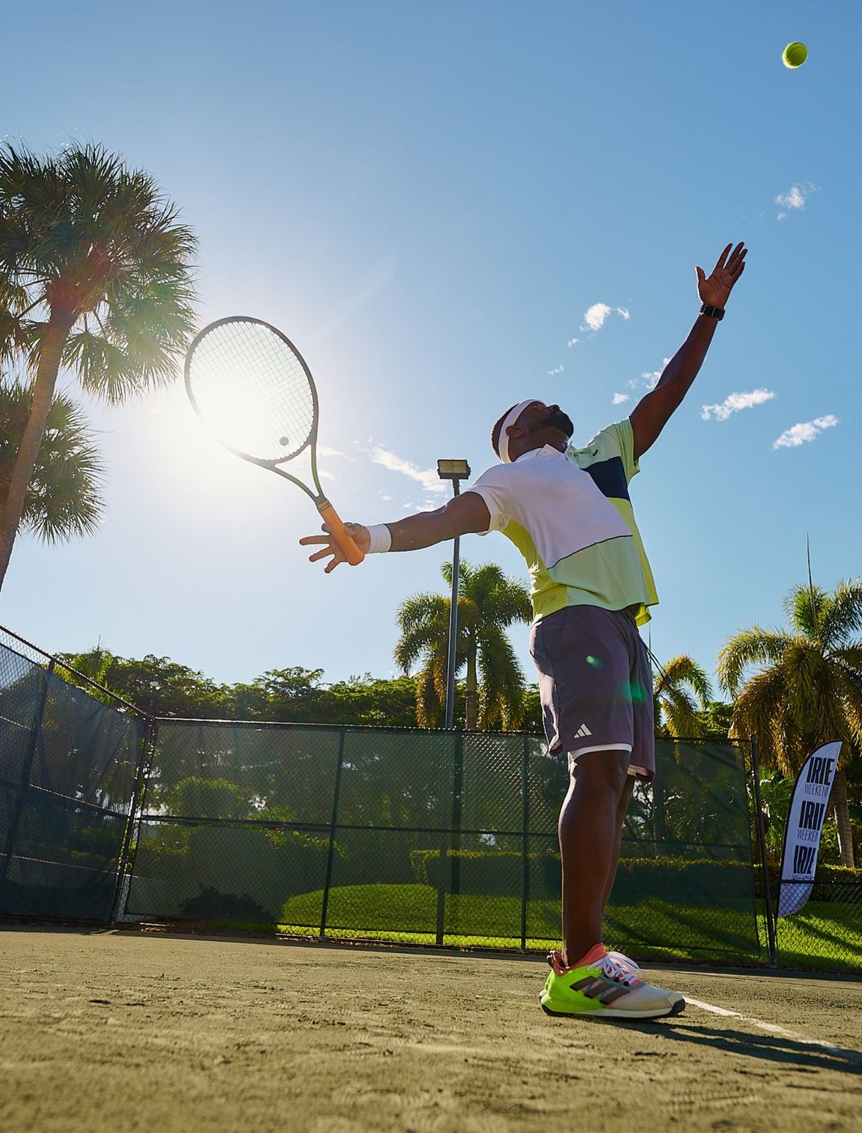 DJ Irie Playing Tenis